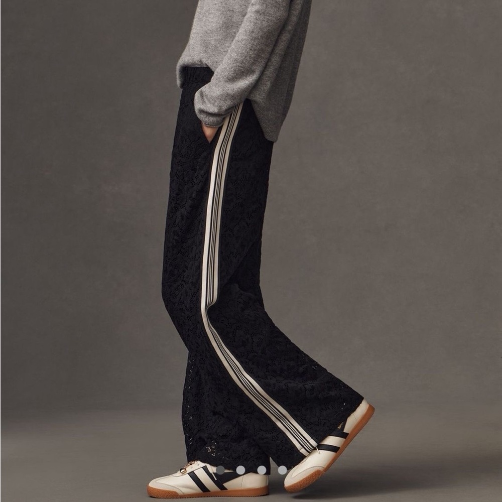 The Brooklin Lace Pull-On Track Pants by Maeve